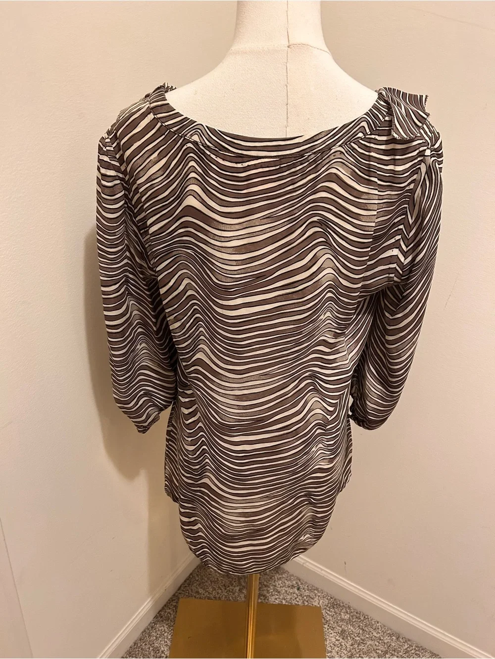 Tory Burch animal print silk blouse